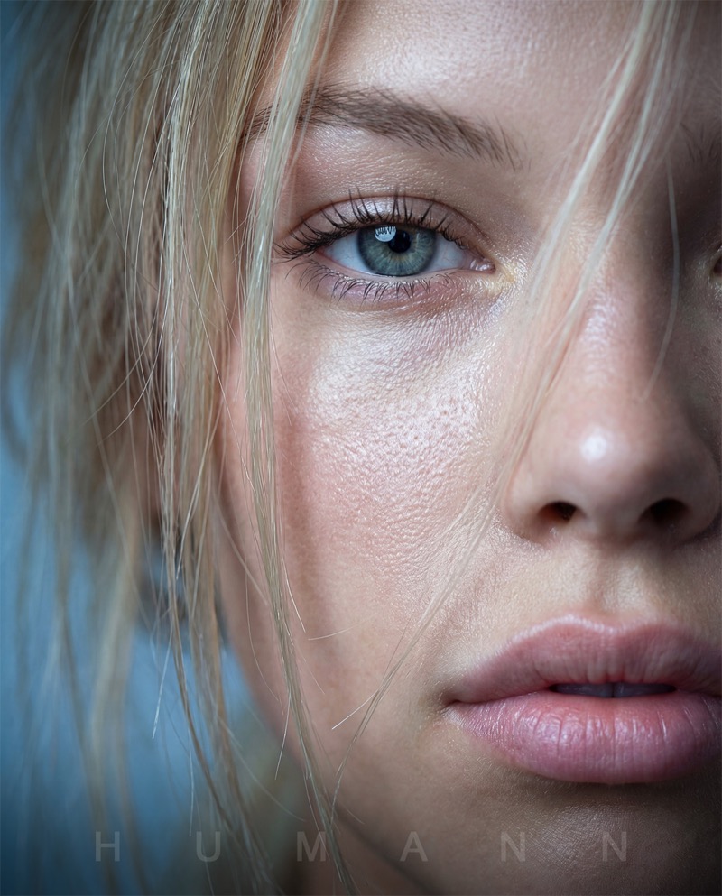 Wan 2.7 AI AI generated hyper-realistic blonde woman close-up portrait